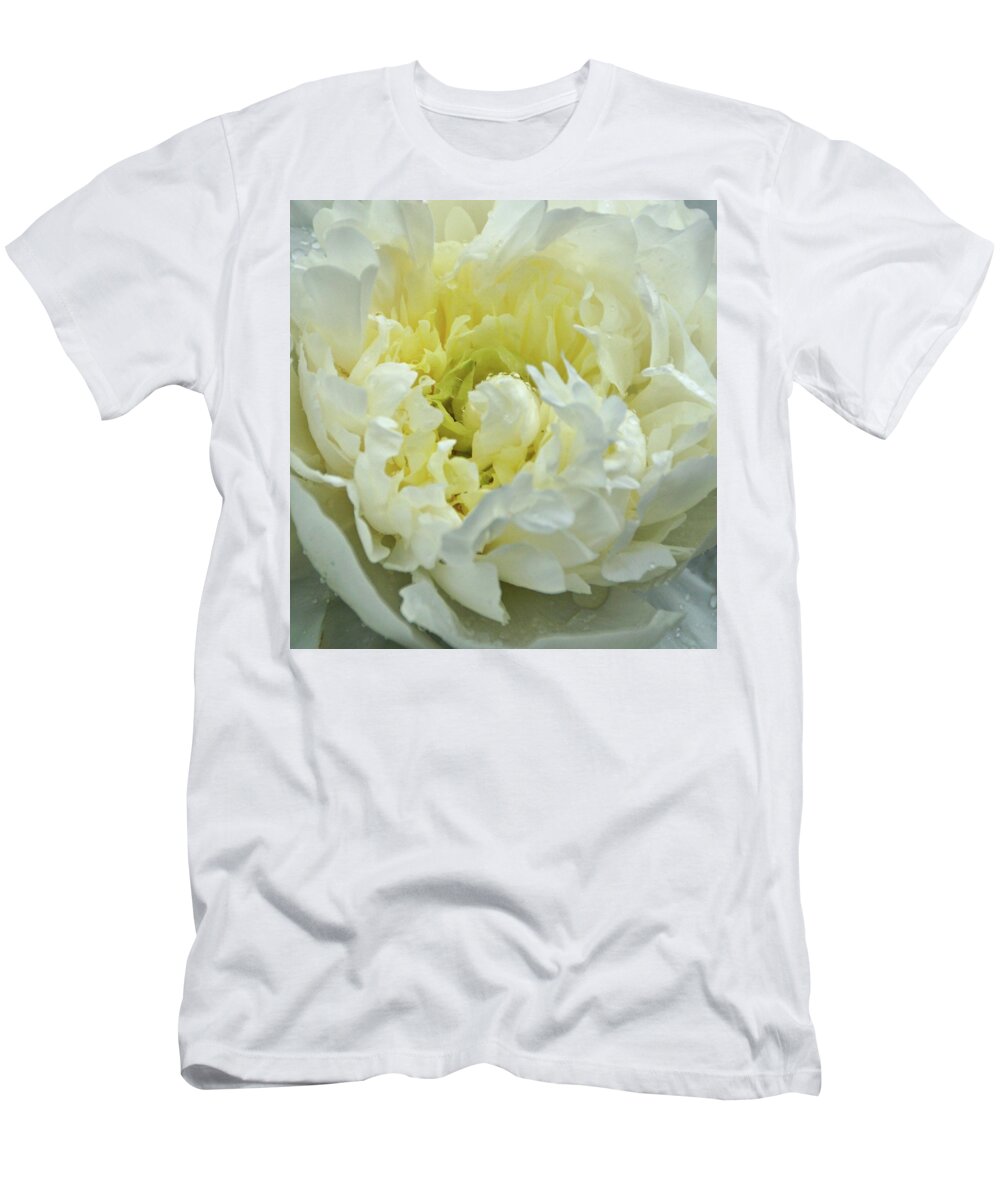 White Peony T-Shirt featuring the photograph Lovely Peony by Sandy Keeton