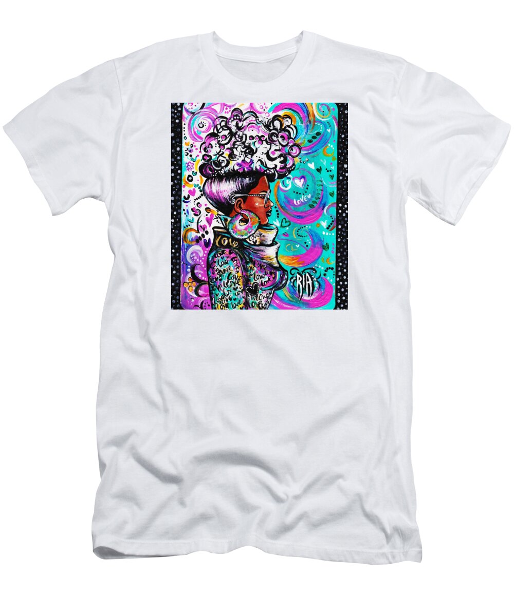 Afro T-Shirt featuring the photograph Lovely by Artist RiA