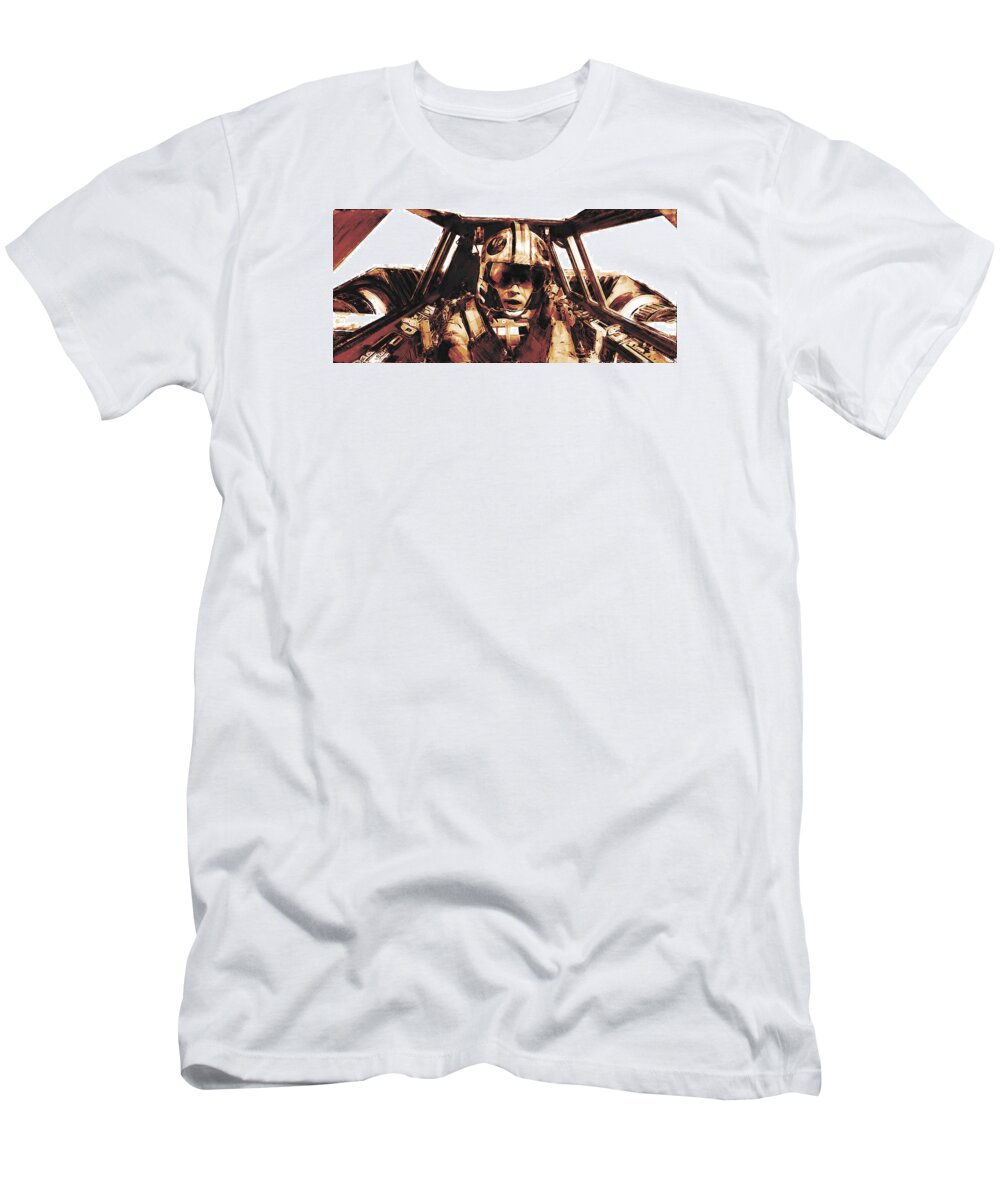 Star Wars T-Shirt featuring the digital art Luke Snowalker by Kurt Ramschissel