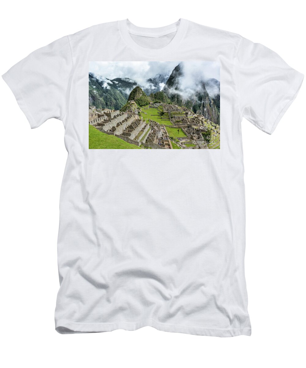 Machu Picchu T-Shirt featuring the photograph Machu Picchu by David Meznarich