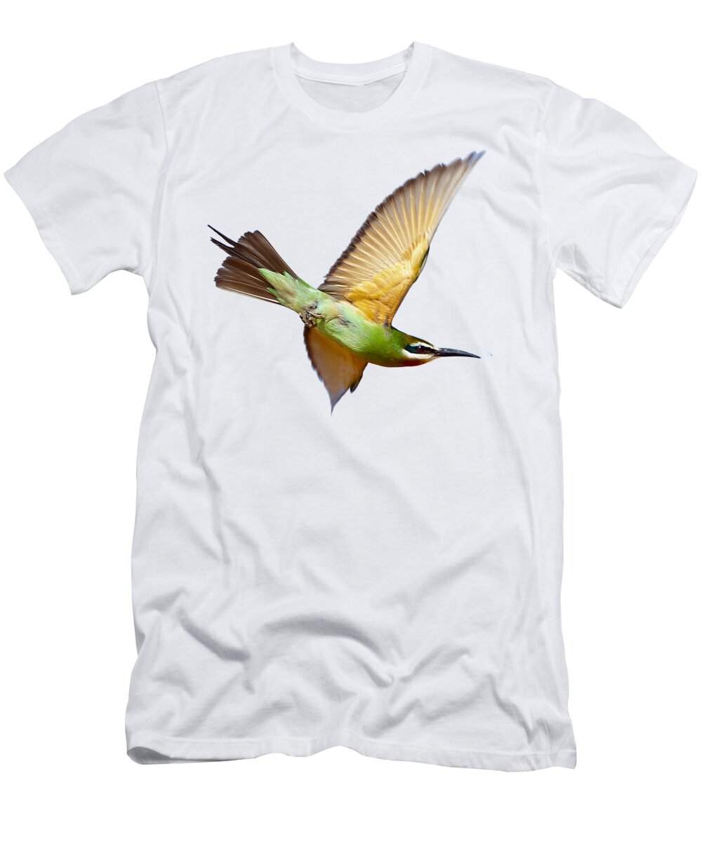 Bee-eater T-Shirt featuring the photograph Madagascar Bee-eater T-shirt by Tony Mills