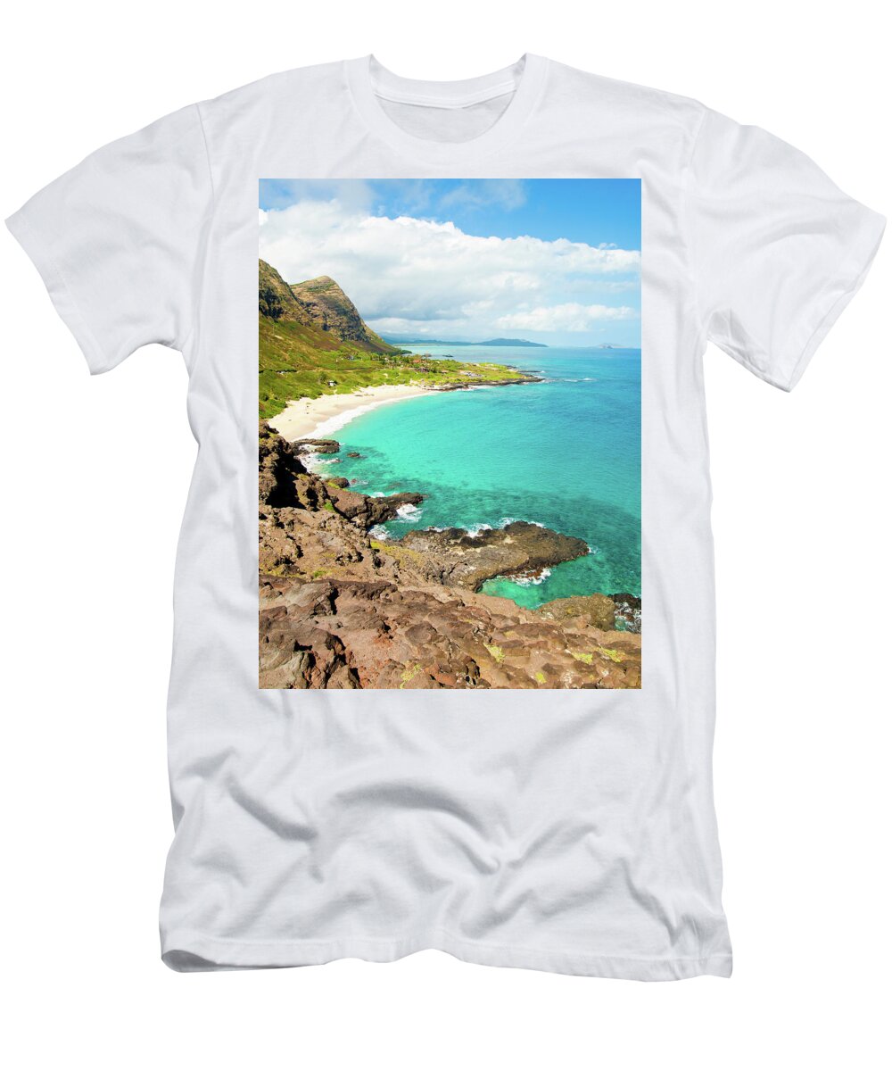Beach T-Shirt featuring the photograph Makapu'u Beach by Steven Myers