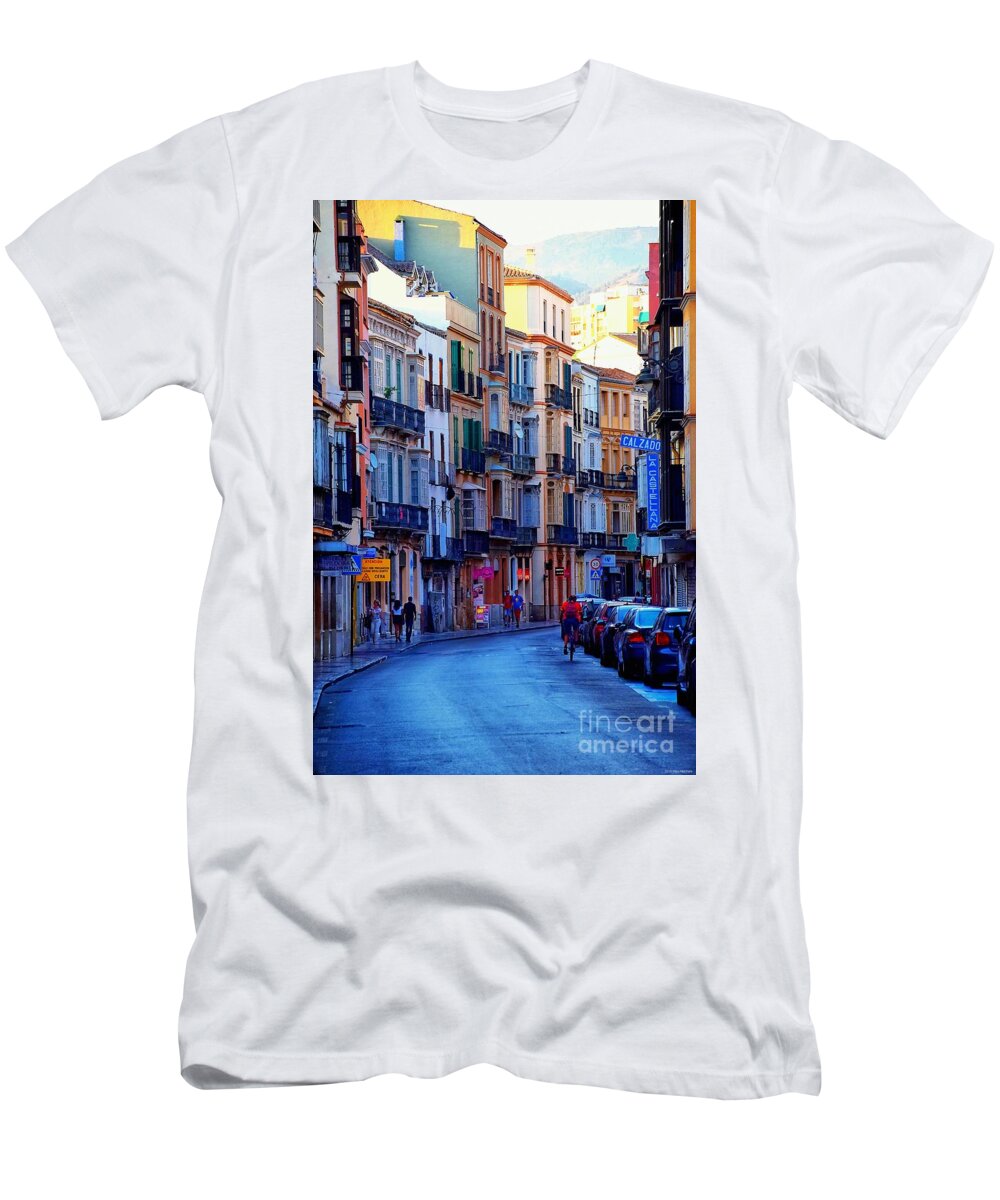 Malaga T-Shirt featuring the photograph Malaga Evening by Mary Machare