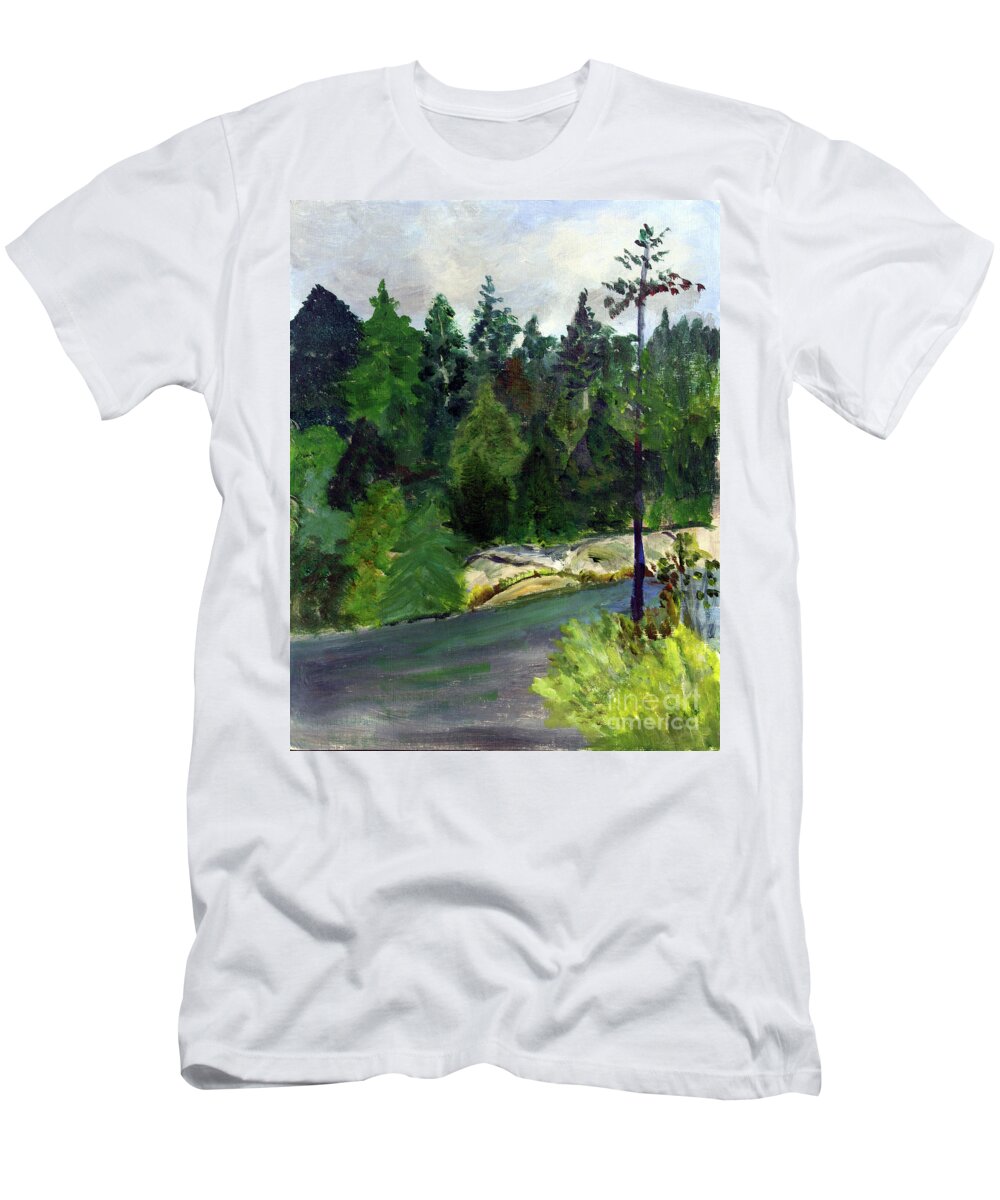 Art T-Shirt featuring the painting May Pond by Donna Walsh