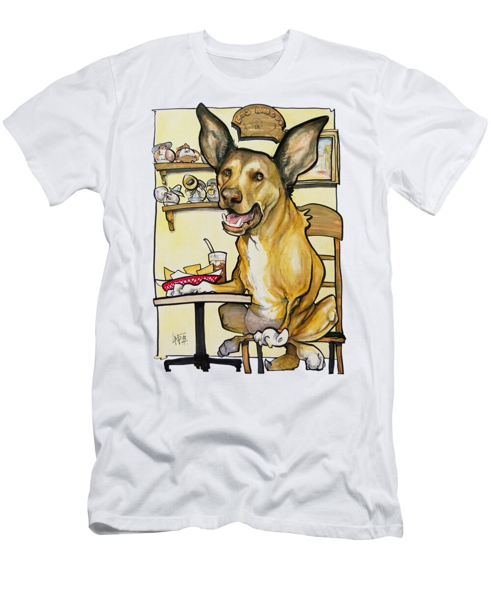 Mcreynolds T-Shirt featuring the drawing McReynolds Restaurant by Canine Caricatures By John LaFree