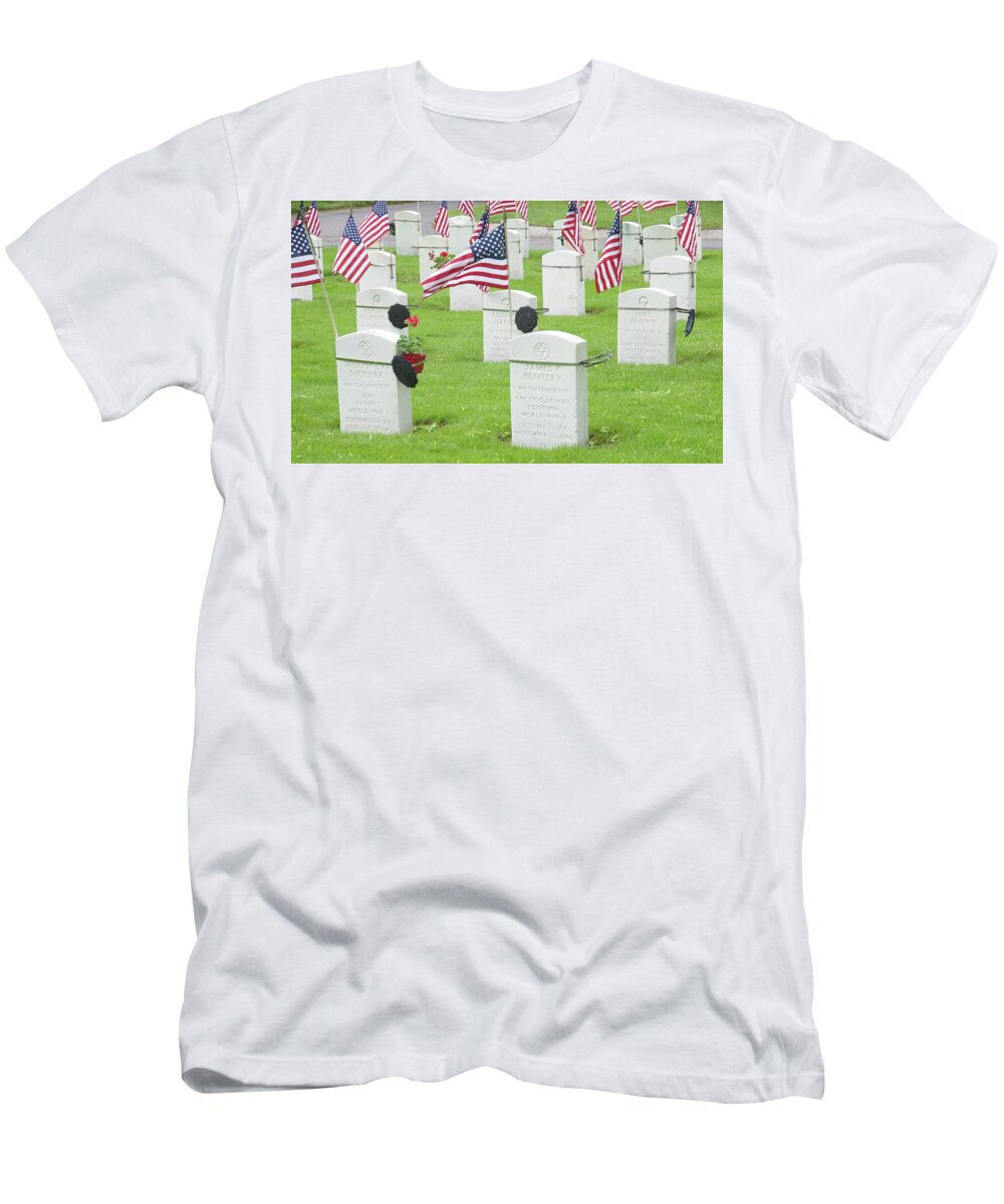Heroes T-Shirt featuring the photograph Memorial Day Two by Caroline Stella