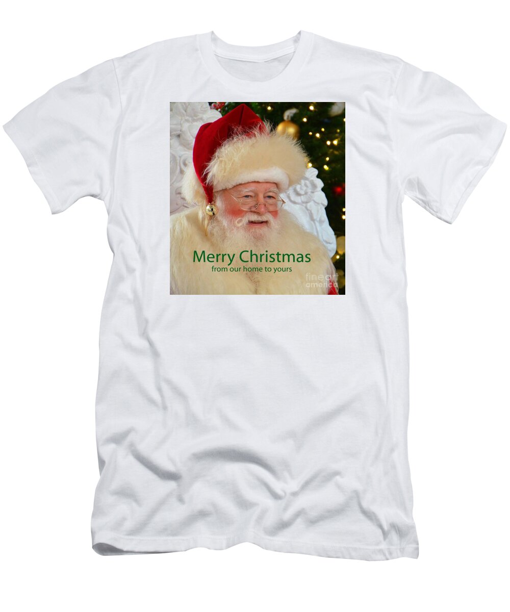 Santa T-Shirt featuring the photograph Merry Christmas by Cindy Manero