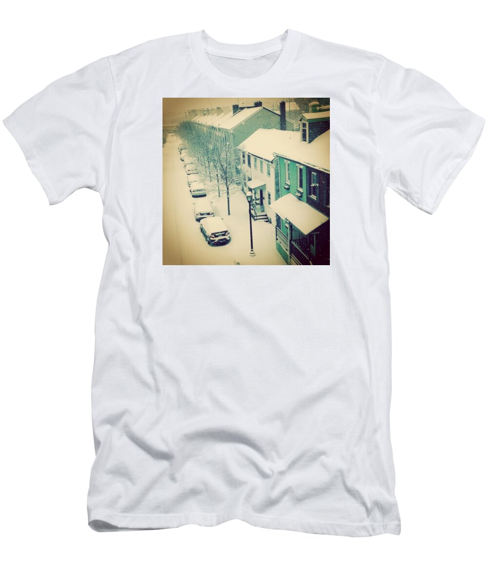  T-Shirt featuring the photograph Mill Street by Sharon Halteman