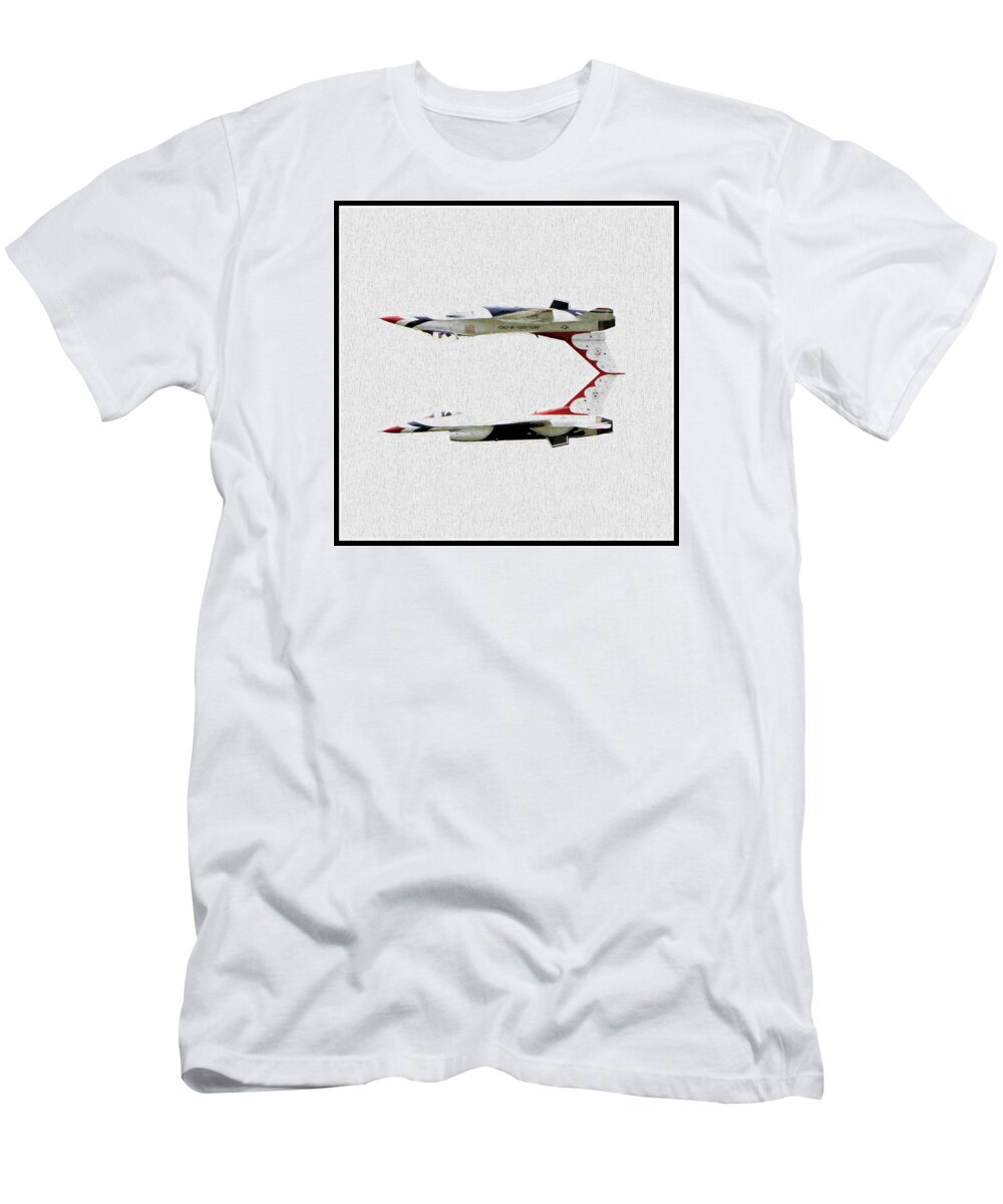 Usaf T-Shirt featuring the photograph Mirrored Image by John Freidenberg