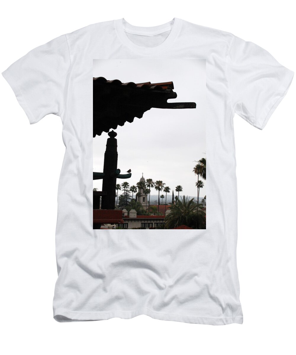 Mission Inn T-Shirt featuring the photograph Mission Inn Silouhette by Amy Fose