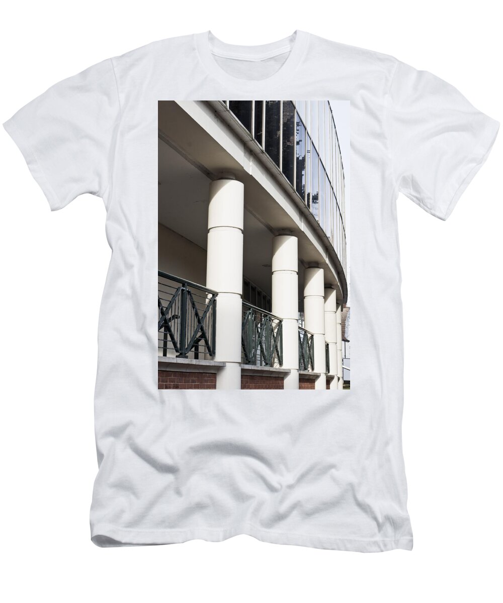 Architectural T-Shirt featuring the photograph Modern pillars by Tom Gowanlock