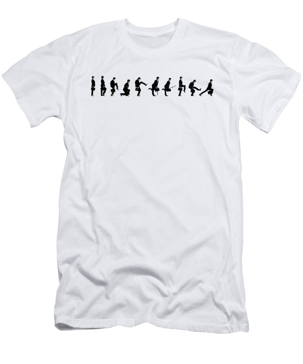 Silly T-Shirt featuring the digital art Monty Python silly walks by Rendra Pujasera