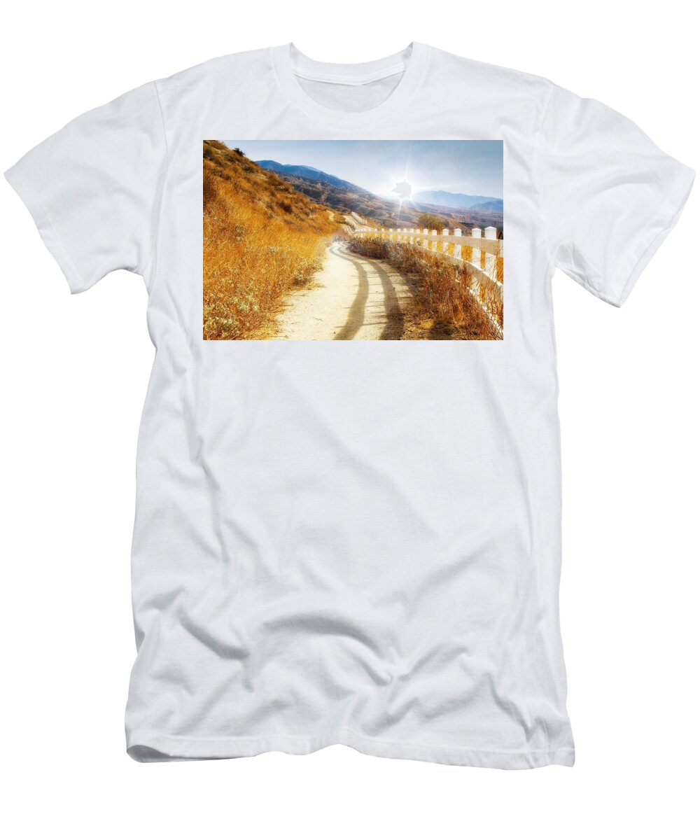 Hike T-Shirt featuring the photograph Morning Hike by Alison Frank