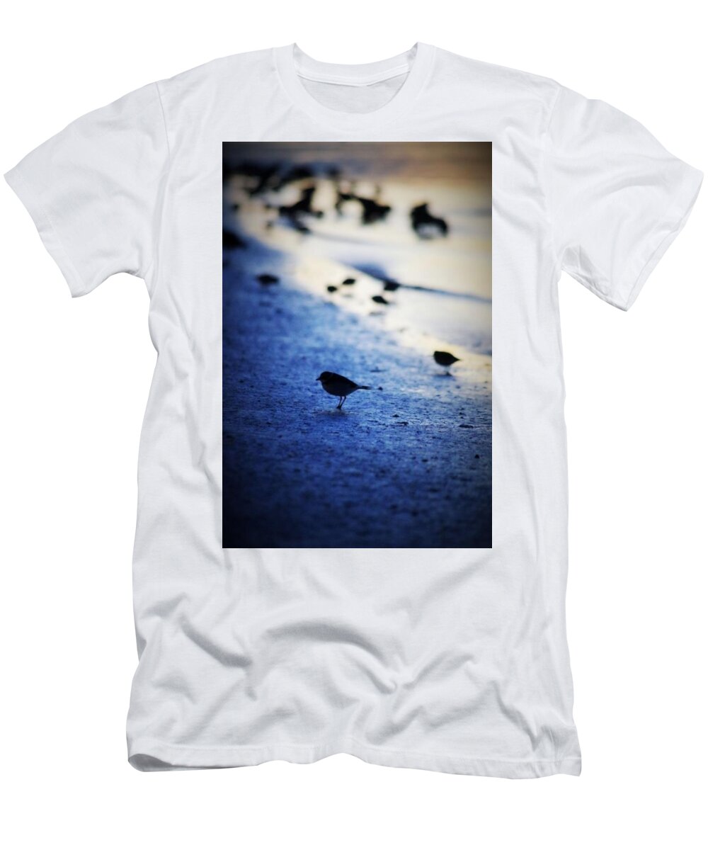 Bird T-Shirt featuring the photograph Morning by Stoney Lawrentz