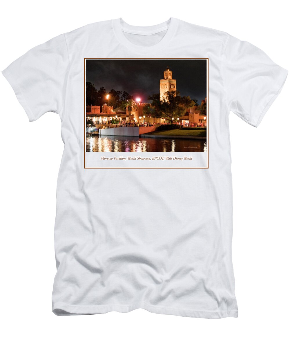 Morocco Pavilion T-Shirt featuring the photograph Morocco Pavilion, World Showcase, EPCOT, Walt Disney World by A Macarthur Gurmankin