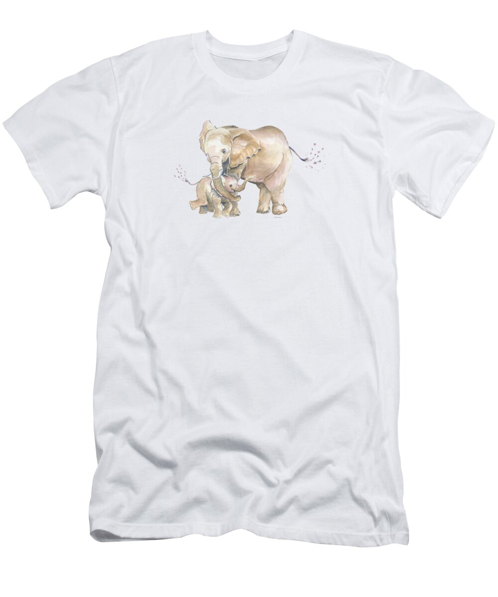 Mother's Love T-Shirt featuring the painting Mother's Love by Melly Terpening