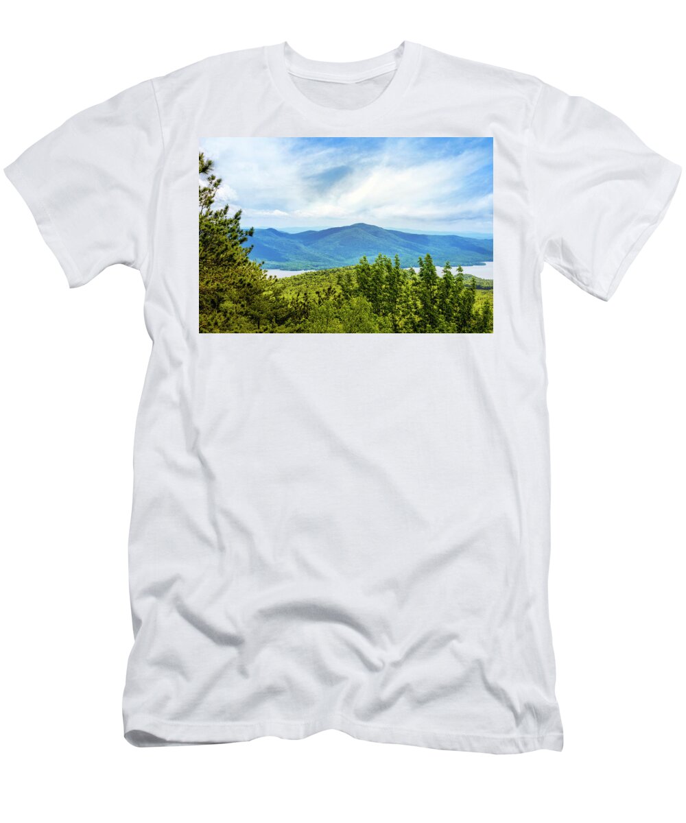 Adirondack Mountains T-Shirt featuring the photograph Adirondacks Mountain View by Christina Rollo