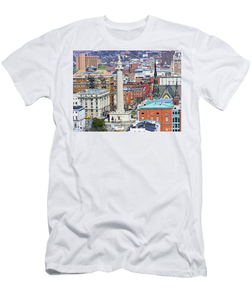 Brian Wallace T-Shirt featuring the photograph Mt Vernon - Baltimore by Brian Wallace