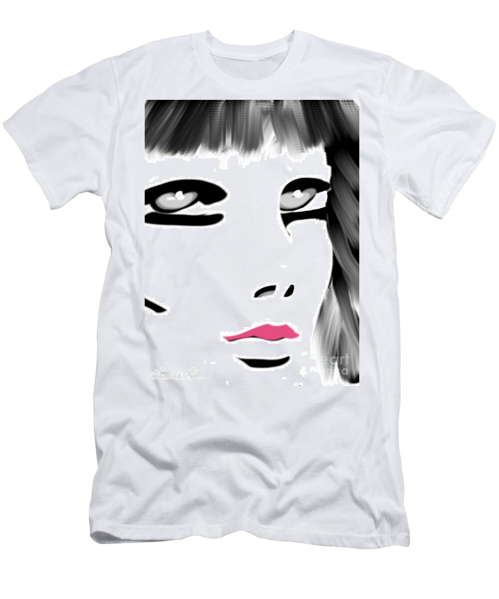 Face T-Shirt featuring the digital art My Avatar by Frances Ku