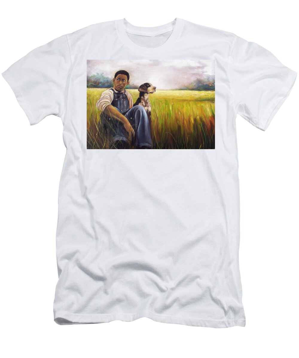 Emery Franklin T-Shirt featuring the painting My Best Friend by Emery Franklin