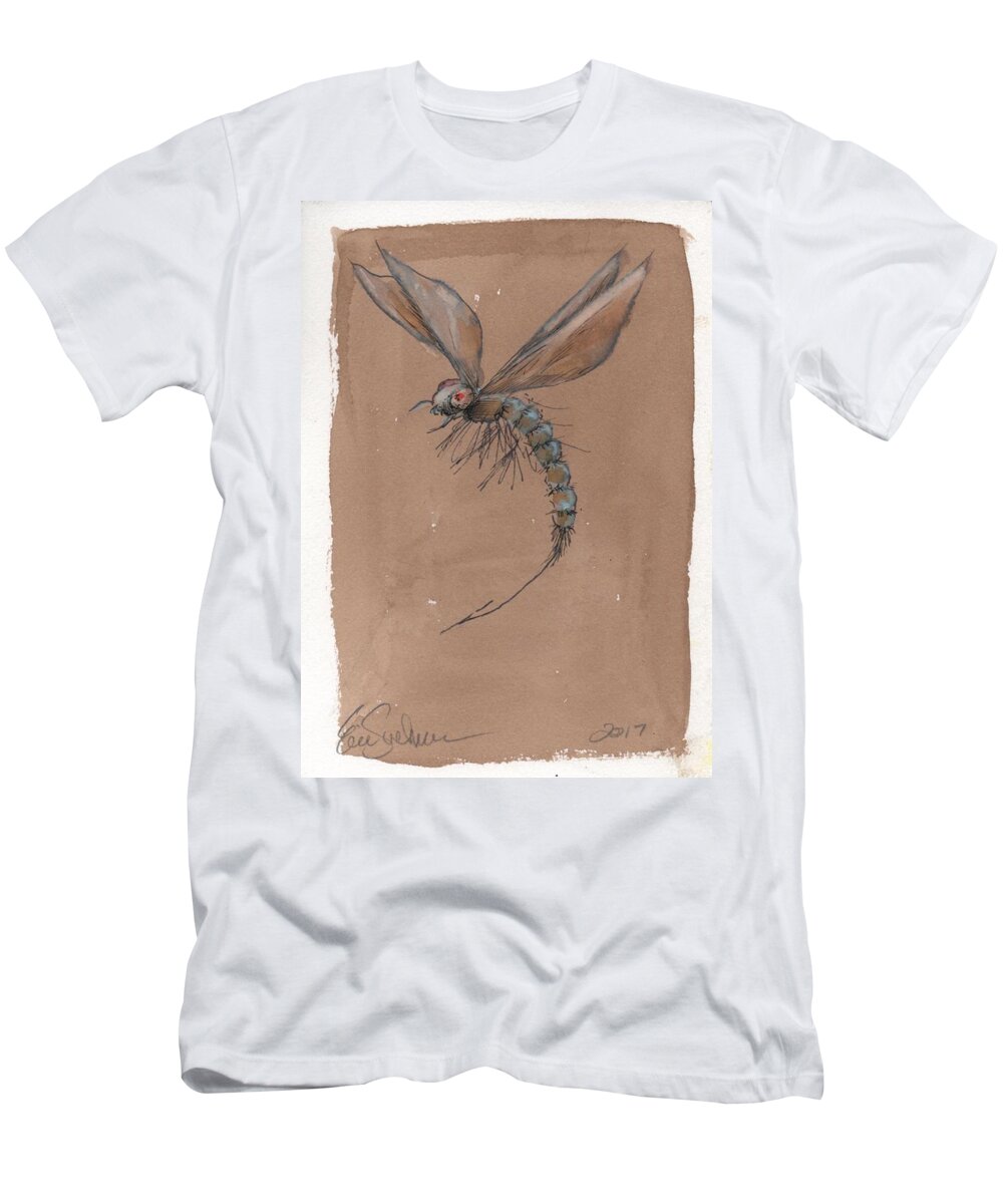 Mythical T-Shirt featuring the painting Mythical Insect by Eric Suchman