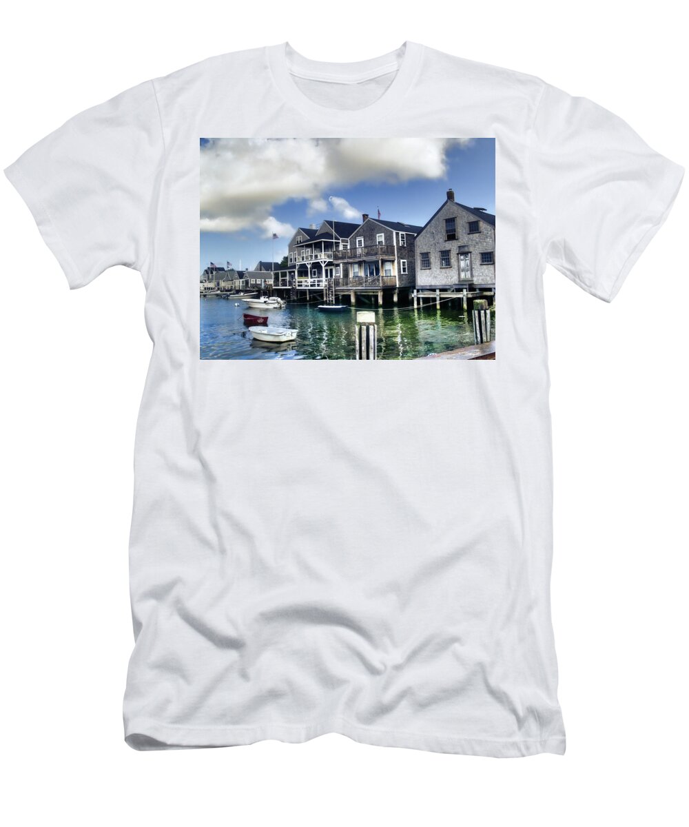 Nantucket T-Shirt featuring the photograph Nantucket Harbor in Summer by Tammy Wetzel