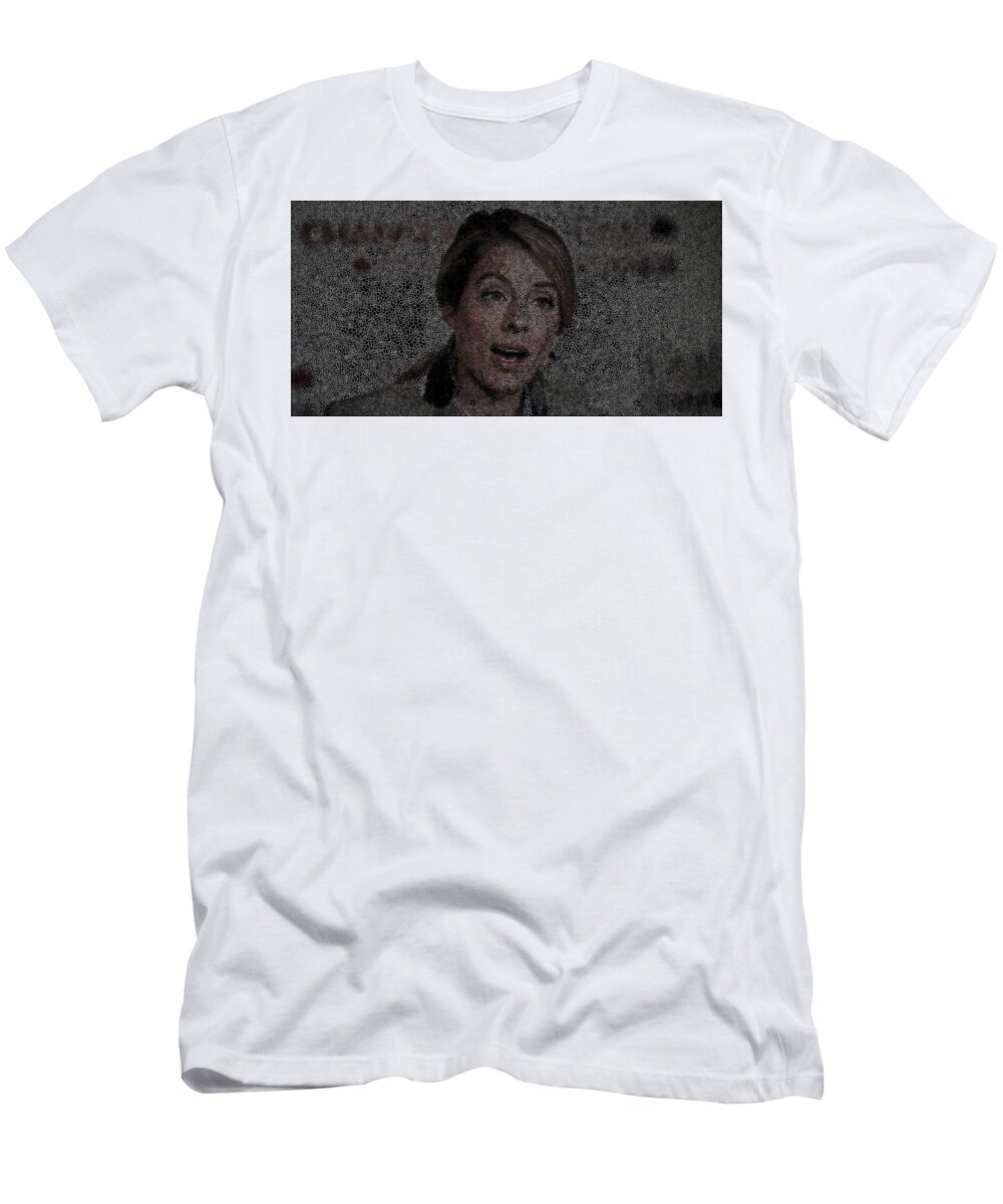 Vorotrans T-Shirt featuring the digital art Netflix Canada Woman by Stephane Poirier