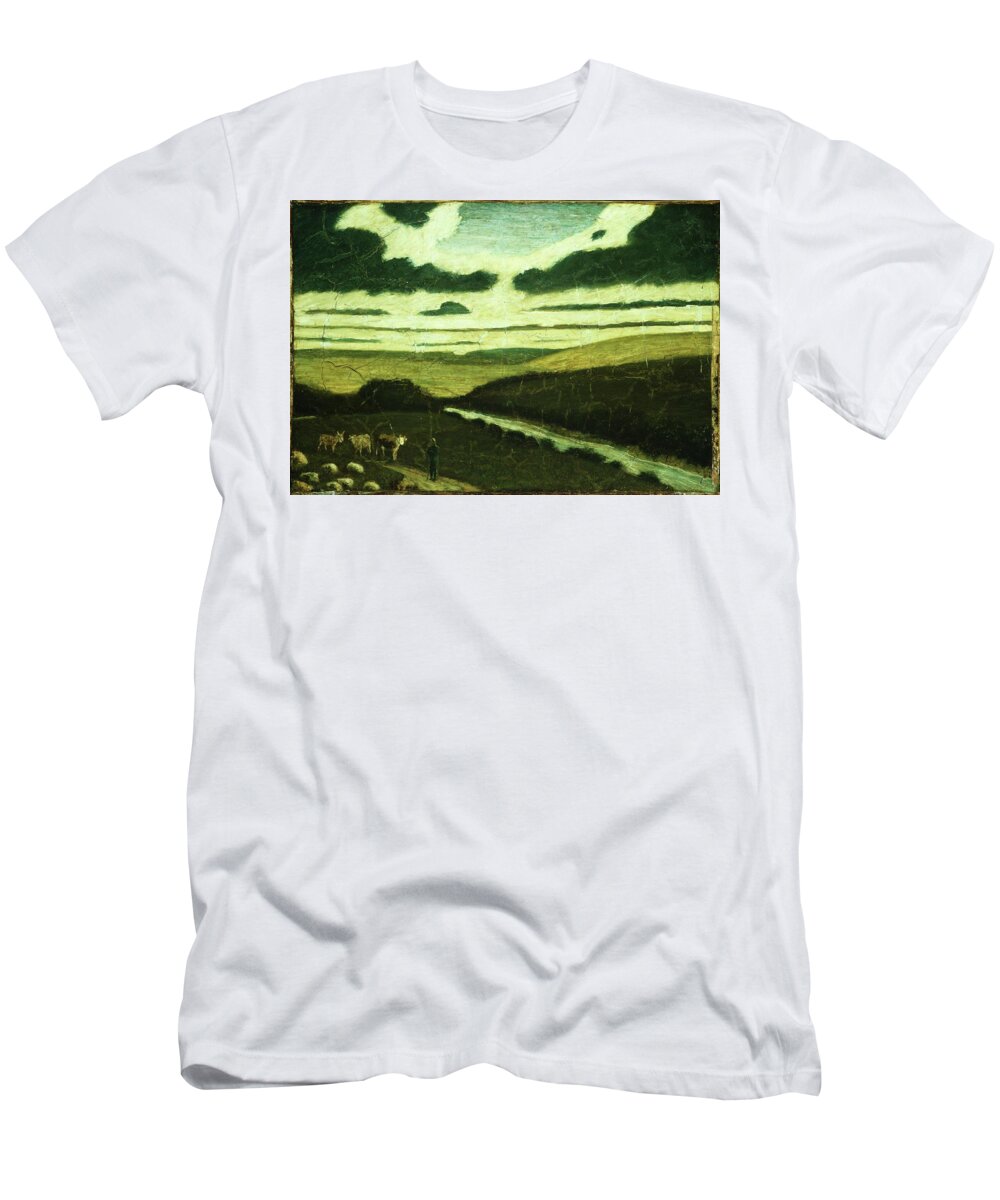 Albert Pinkham Ryder (american T-Shirt featuring the painting New Bedford Massachusetts by MotionAge Designs