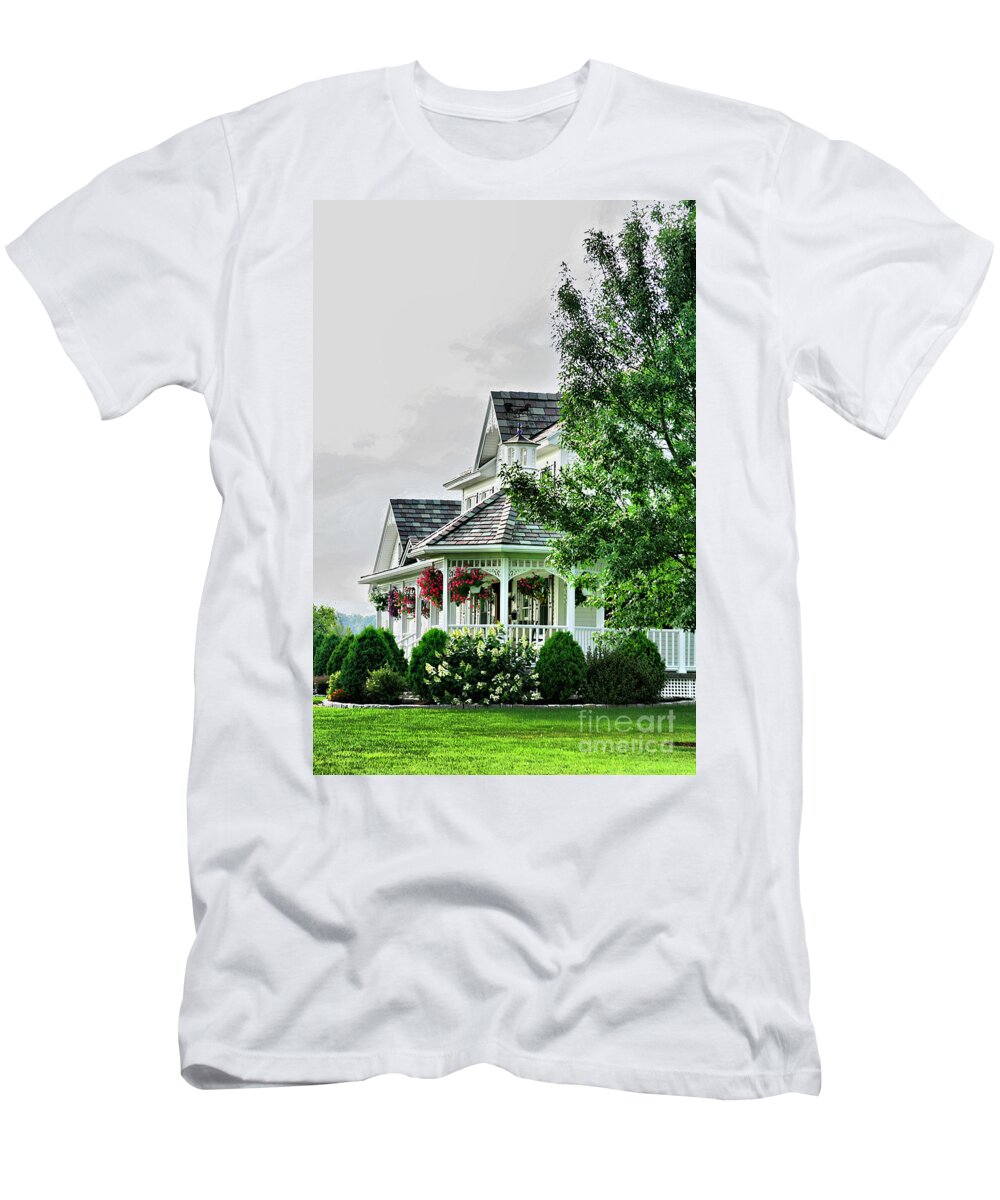 New England T-Shirt featuring the photograph New England Beauty by Deborah Benoit