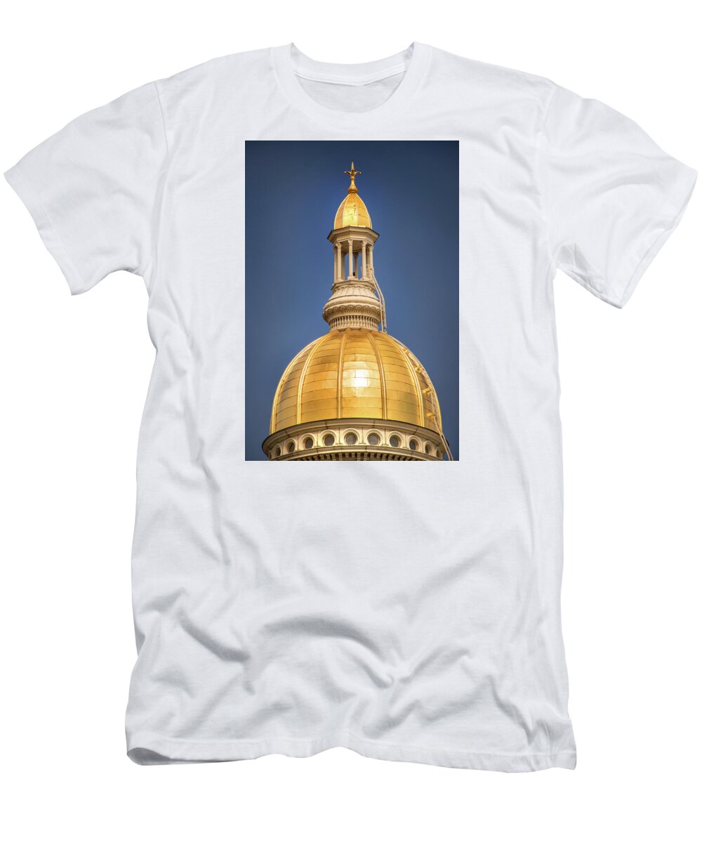 New Jersey T-Shirt featuring the photograph New Jersey Statehouse by Don Johnson
