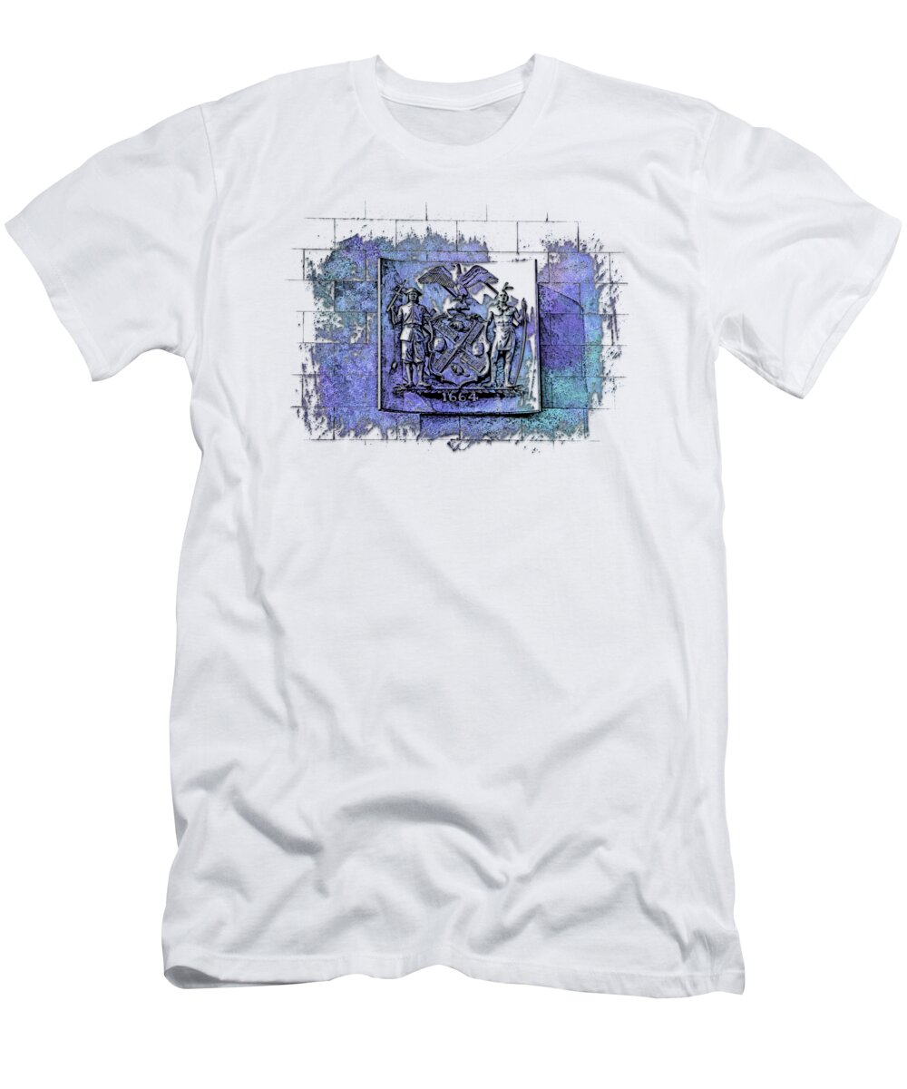 Berry T-Shirt featuring the photograph New York 1664 Berry Blues 3 Dimensional by DiDesigns Graphics
