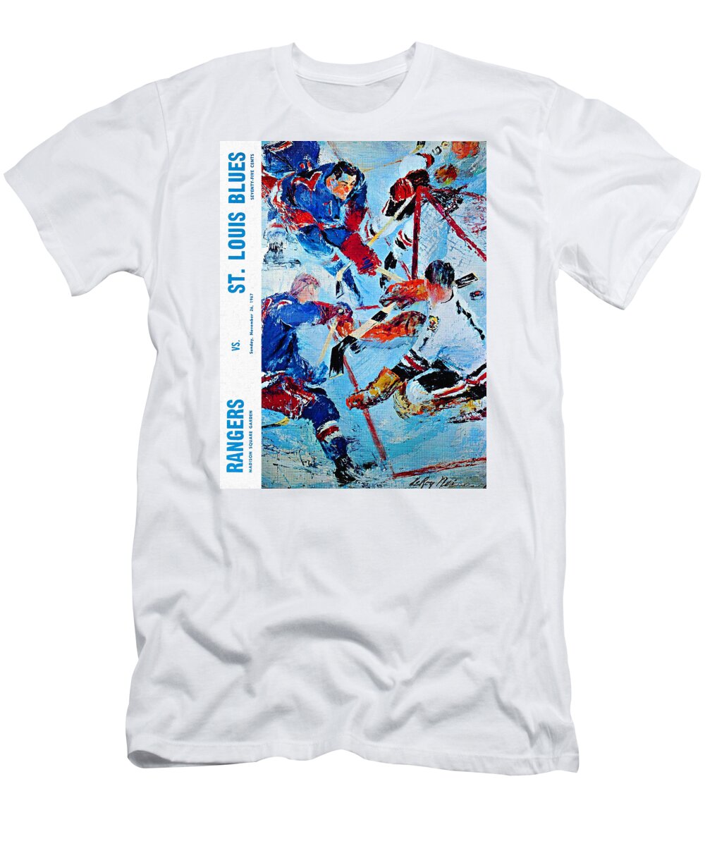 New York Rangers St. Louis 1967 Vintage Program T-Shirt by John Farr -  Pixels