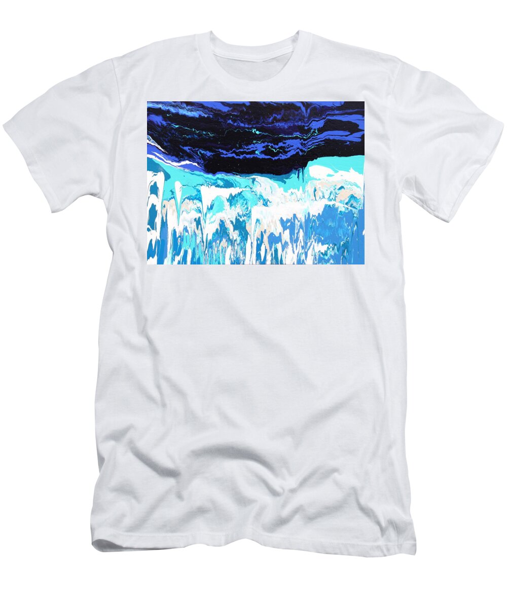 Fusionart T-Shirt featuring the painting Niagara by Ralph White
