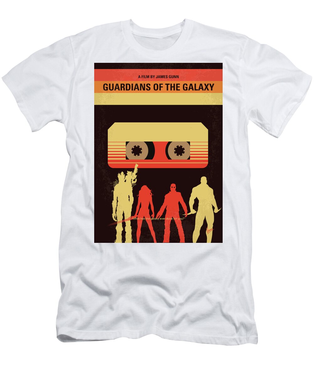 Guardians T-Shirt featuring the digital art No812 My GUARDIANS OF THE GALAXY minimal movie poster by Chungkong Art