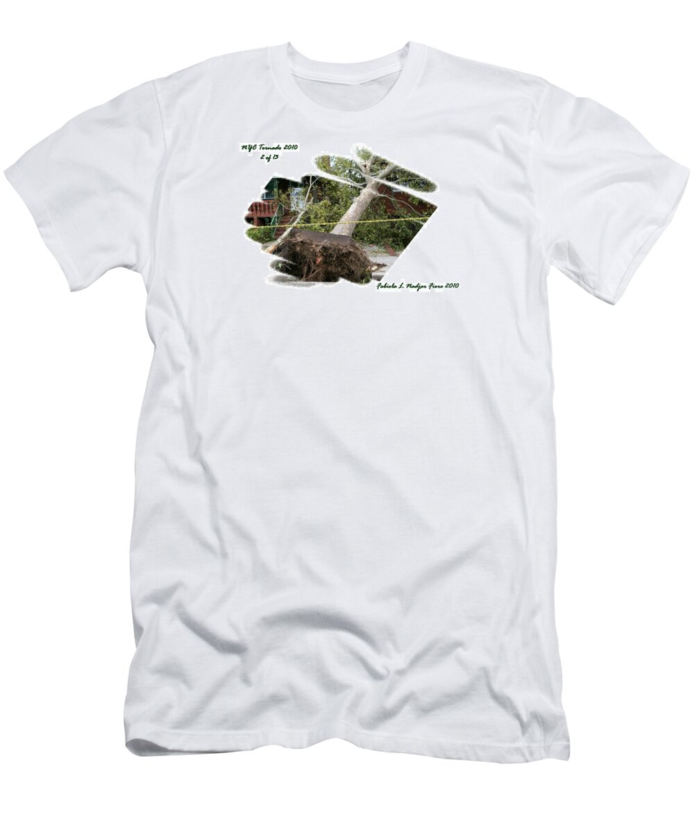 Nyc T-Shirt featuring the photograph NYC Tornado 2 of 13 by Fabiola L Nadjar Fiore