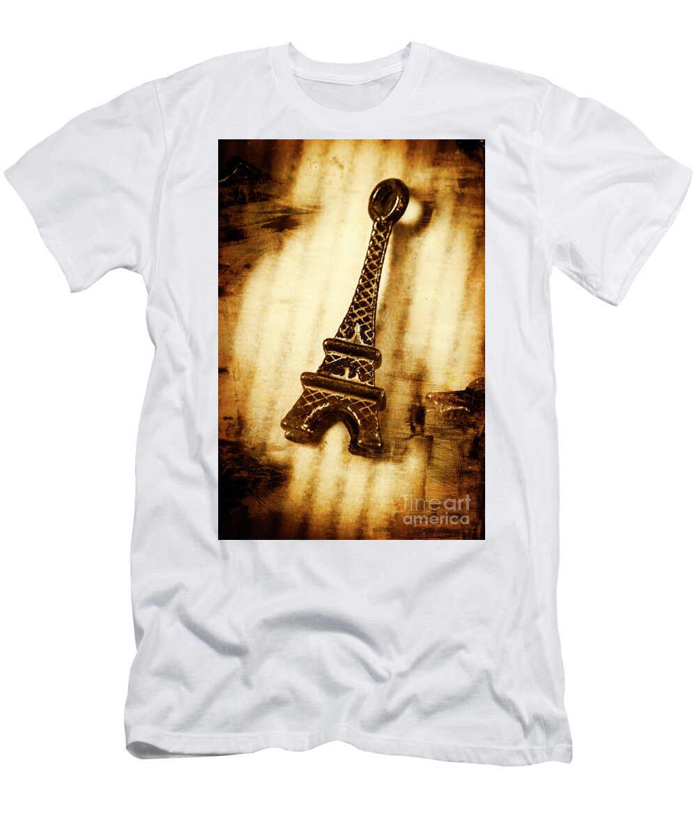 Souvenir T-Shirt featuring the photograph Old fashion Eiffel Tower souvenir by Jorgo Photography