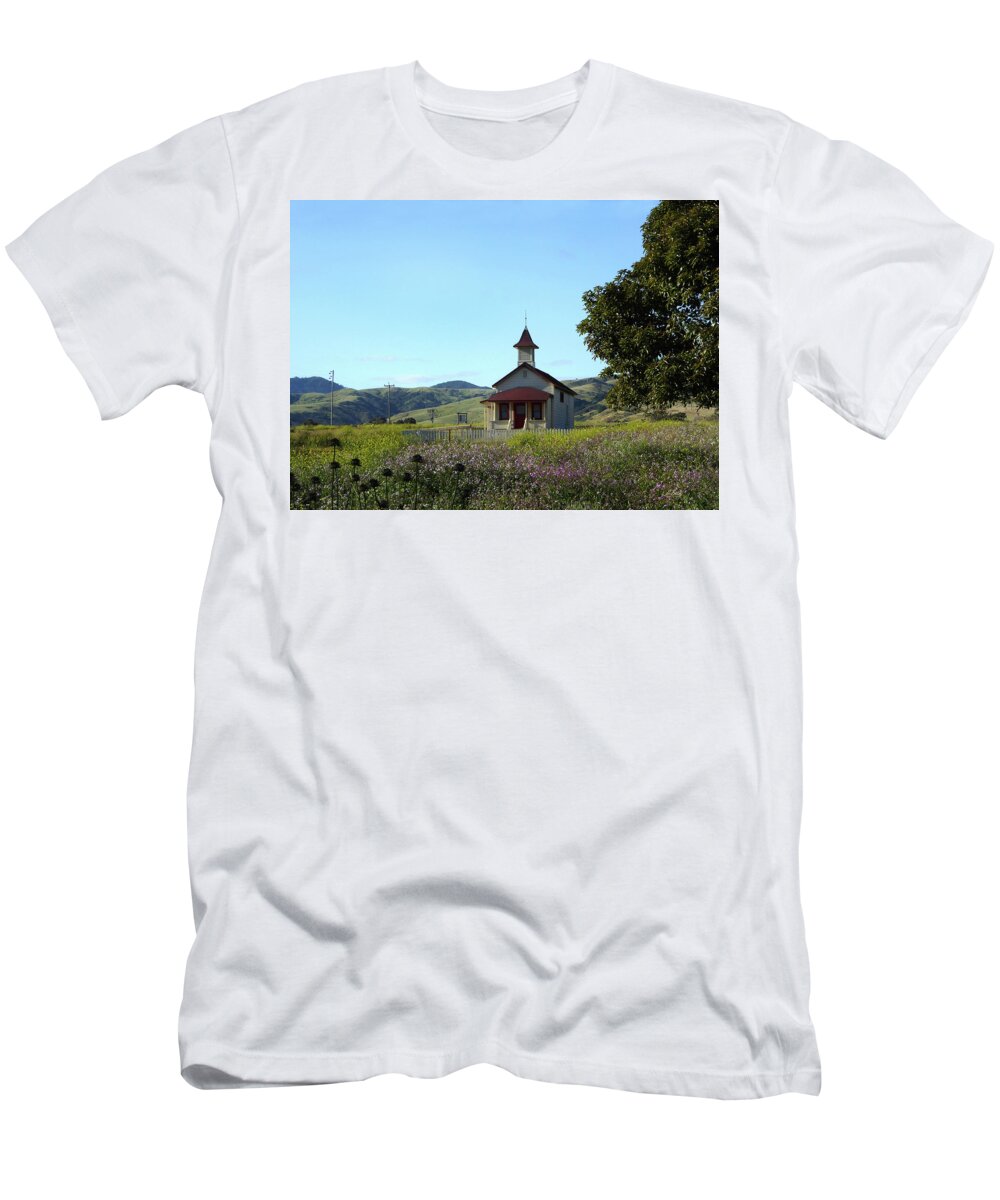 California T-Shirt featuring the photograph Old School House by Gordon Beck