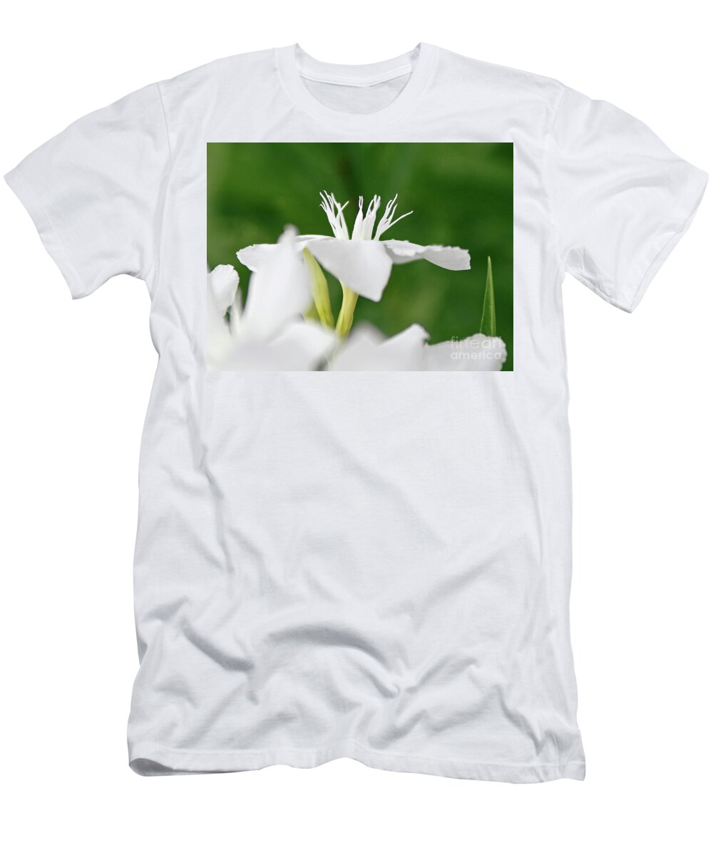 Oleander T-Shirt featuring the photograph Oleander Ed Barr 1 by Wilhelm Hufnagl