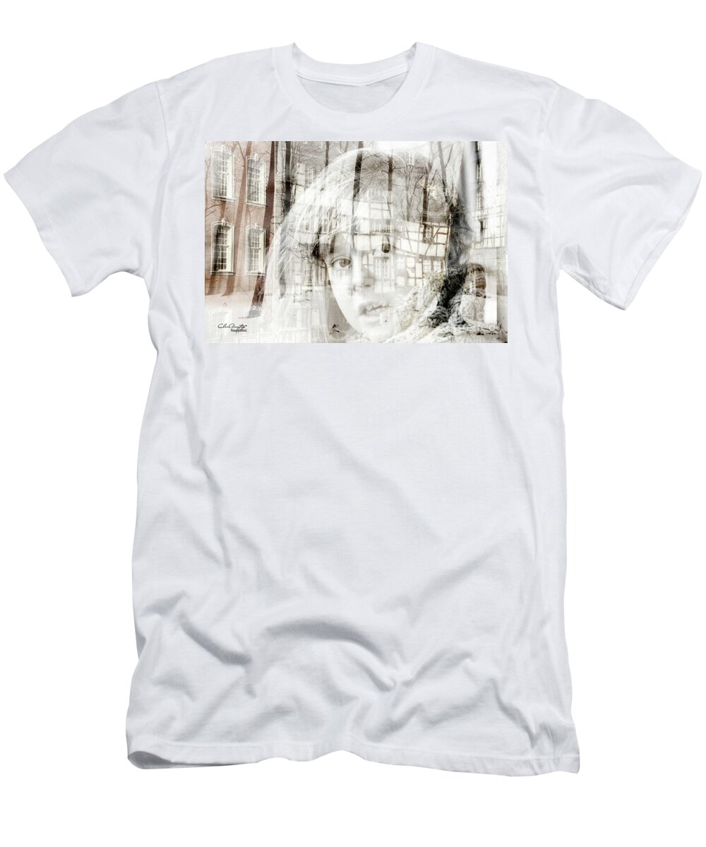 Winter T-Shirt featuring the digital art Once upon a time ... by Chris Armytage