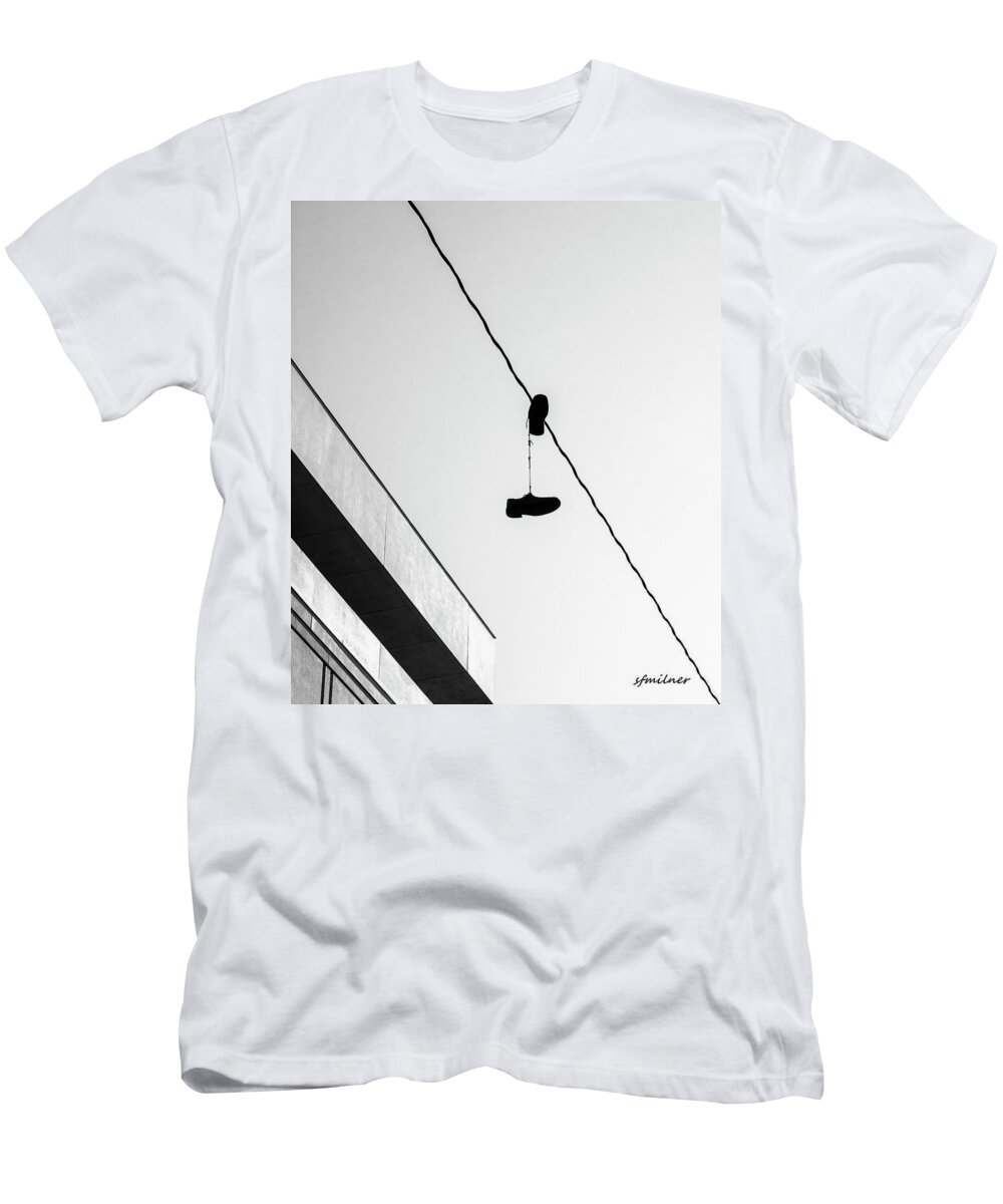 Shoes T-Shirt featuring the photograph One Pair - Abstract by Steven Milner