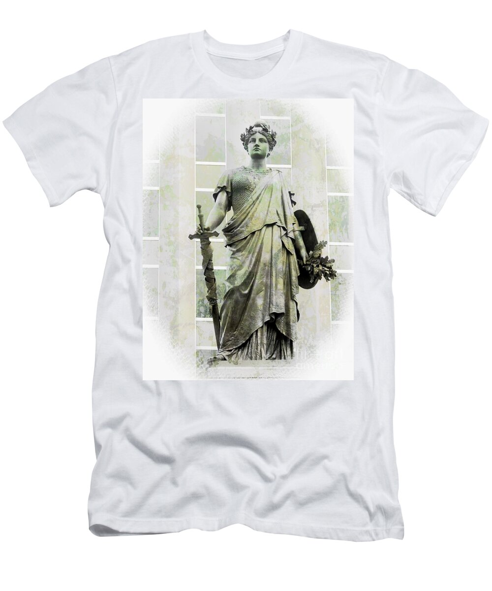 Marcia Lee Jones T-Shirt featuring the photograph Our Lady Of Victories by Marcia Lee Jones