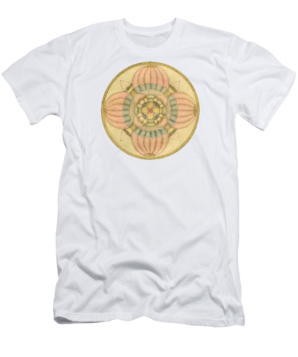 J Alexander T-Shirt featuring the drawing Ouroboros ja087 by Dar Freeland