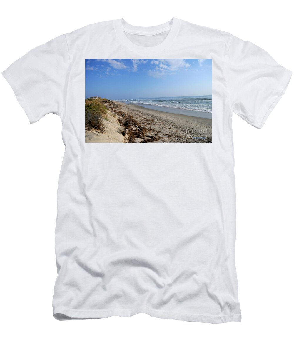 Digital Fine Art T-Shirt featuring the photograph Outer Banks Morning by Paulette B Wright