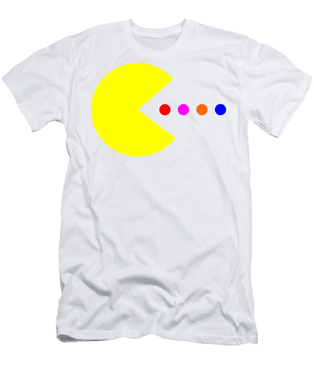 Pacman T-Shirt featuring the digital art Pacman by Esoterica Art Agency