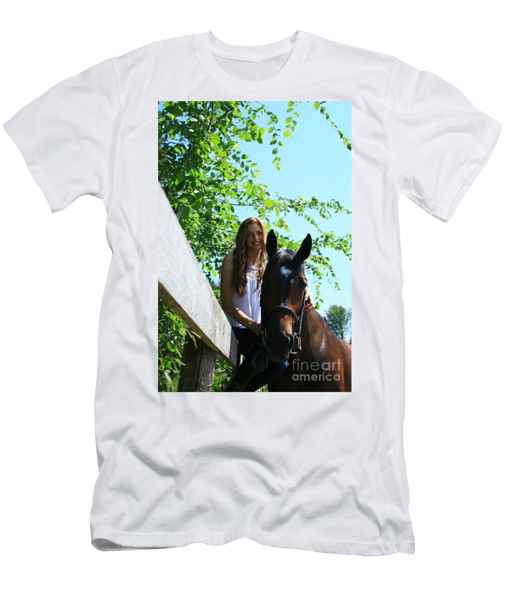  T-Shirt featuring the photograph Paige-Lacey17 by Life With Horses