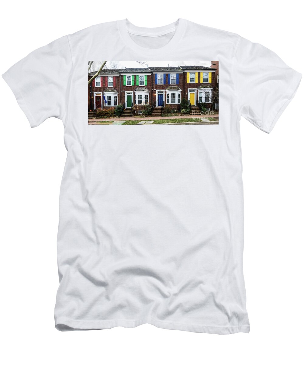 Ladies T-Shirt featuring the photograph Painted Ladies of the Kentlands by Thomas Marchessault