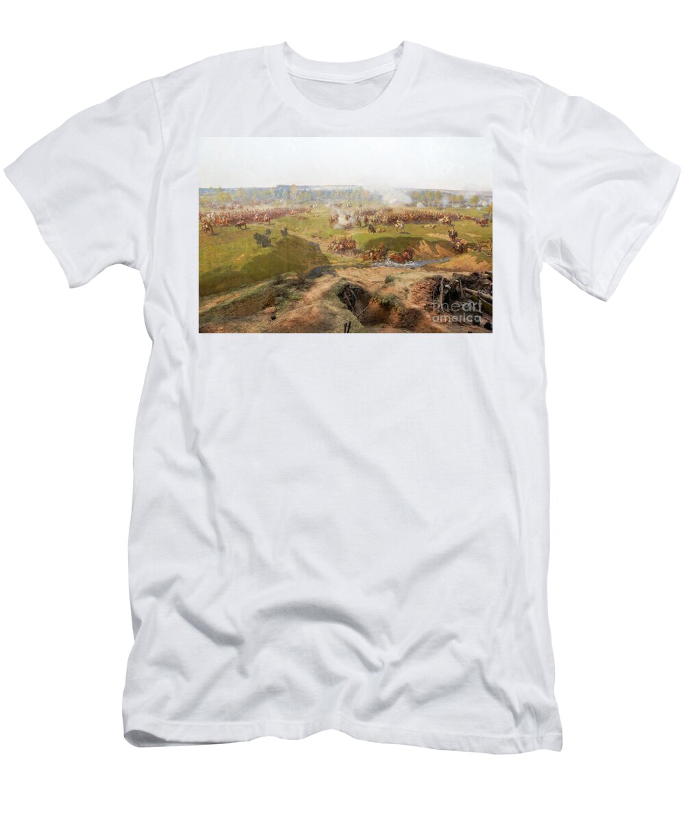 Details T-Shirt featuring the photograph painting of Battle of Borodino by Vladi Alon