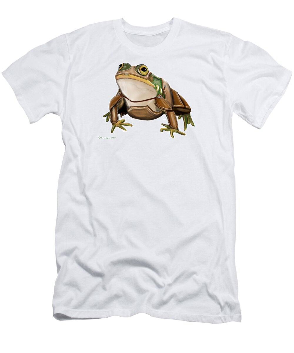 Psychedelic T-Shirt featuring the painting Panzer Frog by ThomasE Jensen
