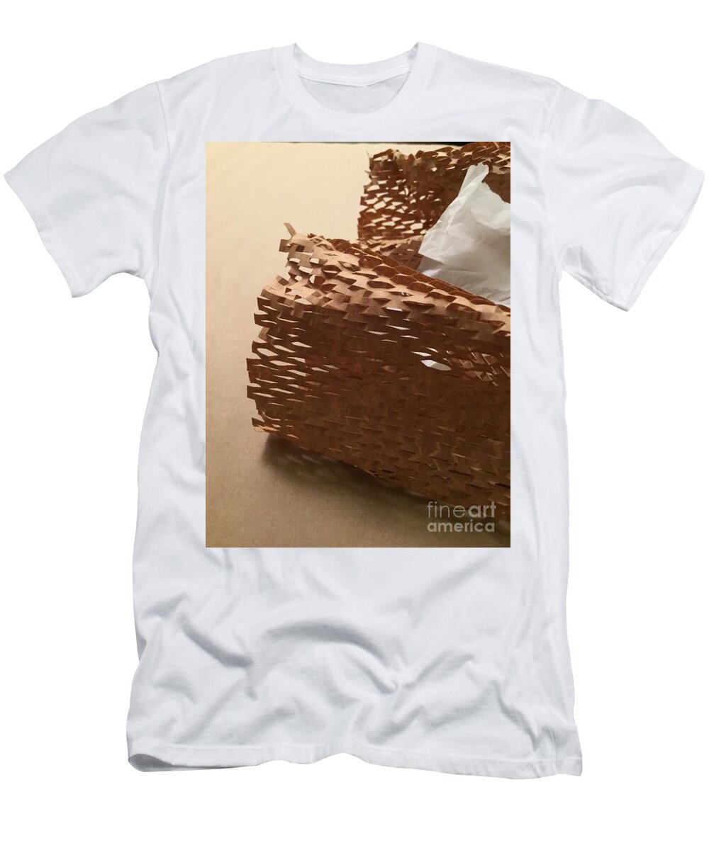 Color Texture Pattern Light T-Shirt featuring the photograph Paper Series 1-7 by J Doyne Miller