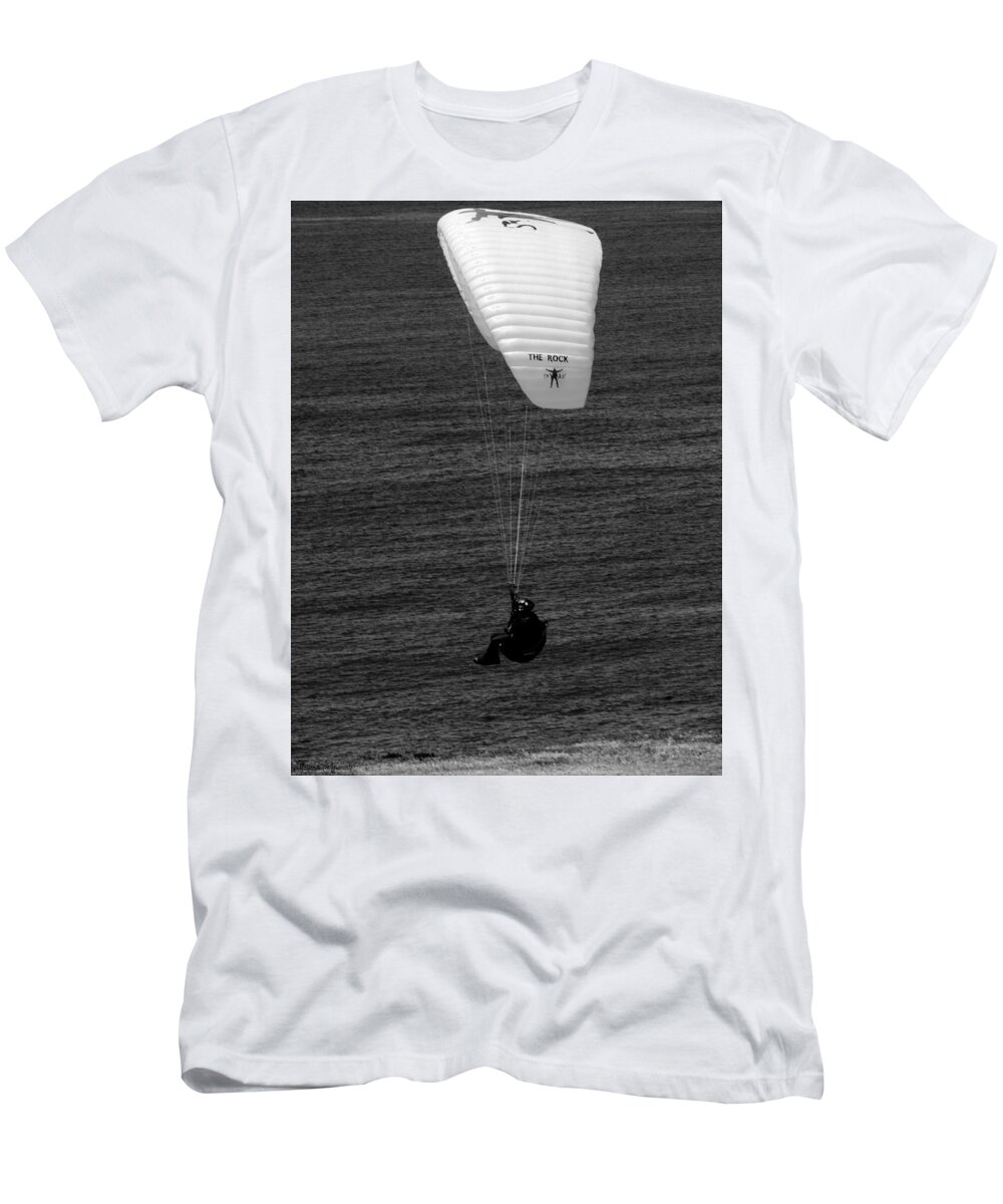 Paraglider T-Shirt featuring the photograph Paraglider by Mariecor Agravante